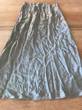 Aritzia Babaton Maxi Skirt Women 4 Brown Crest Stretch Preppy Workwear 19111